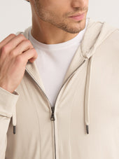 Men S Zip Up Hoodie Basel Micro Modal Stretch Light