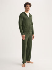 Men S Zip Up Hoodie Basel Micro Modal Stretch Evergreen