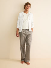 Men S Zip Up Hoodie Basel Micro Modal Stretch Vanilla