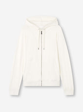 Men S Zip Up Hoodie Basel Micro Modal Stretch Vanilla