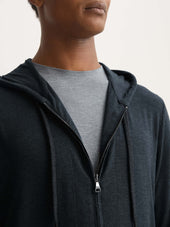 Men S Zip Up Hoodie Marlowe Micro Modal Anthracite