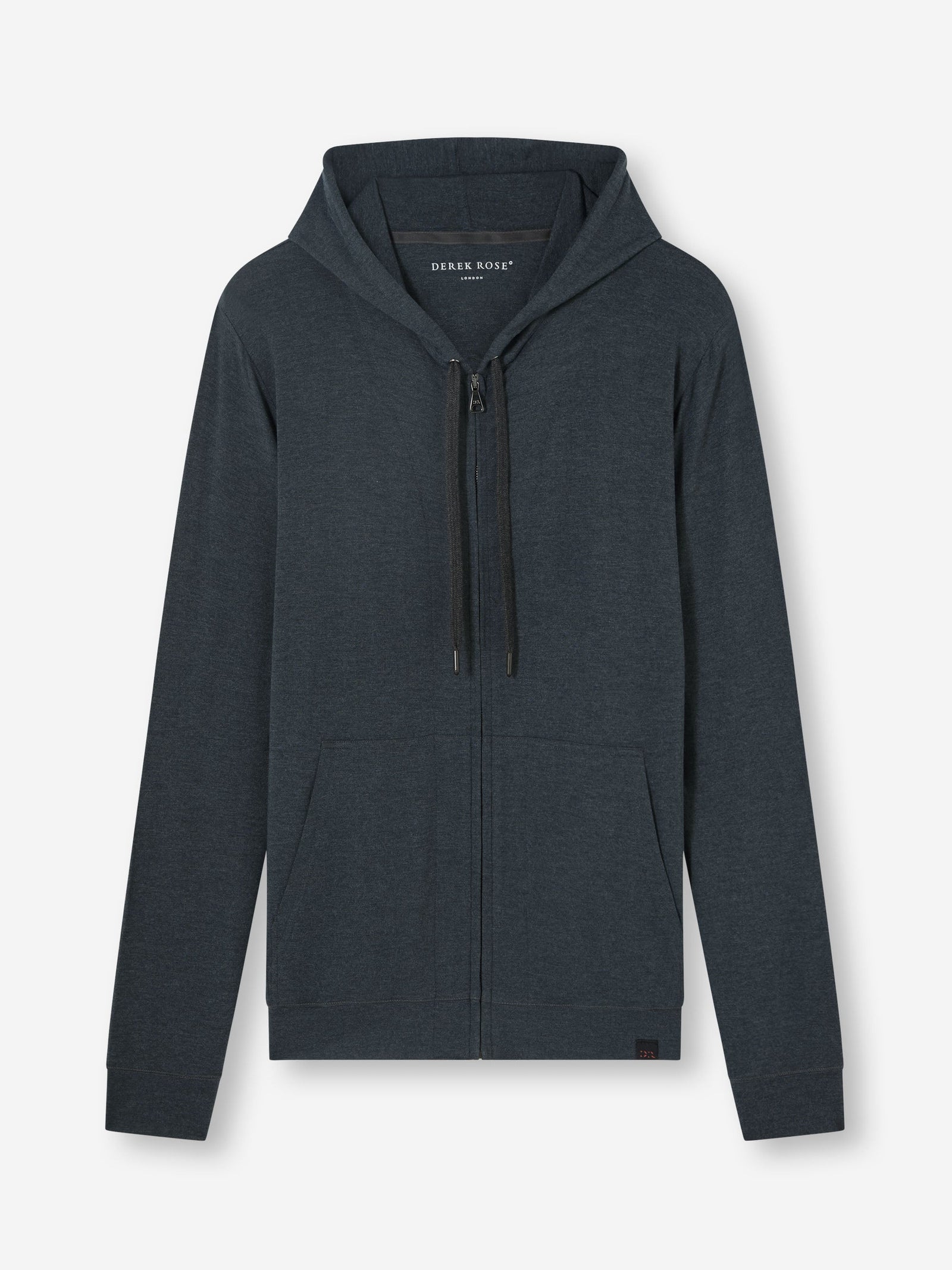 Men S Zip Up Hoodie Marlowe Micro Modal Anthracite