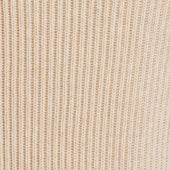Ribbed Cashmere Blend Sweater In Natural