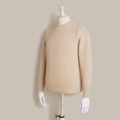 Ribbed Cashmere Blend Sweater In Natural
