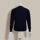 Ribbed Cashmere Blend Sweater In