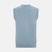Frost Cashmere Sleeveless Cardigan