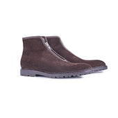 Winter boots with central zipper and Merino lamb lining