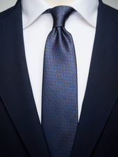 Blue & Brown Tie Geometric
