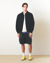 Tender Blouson Jacket Linen Check
