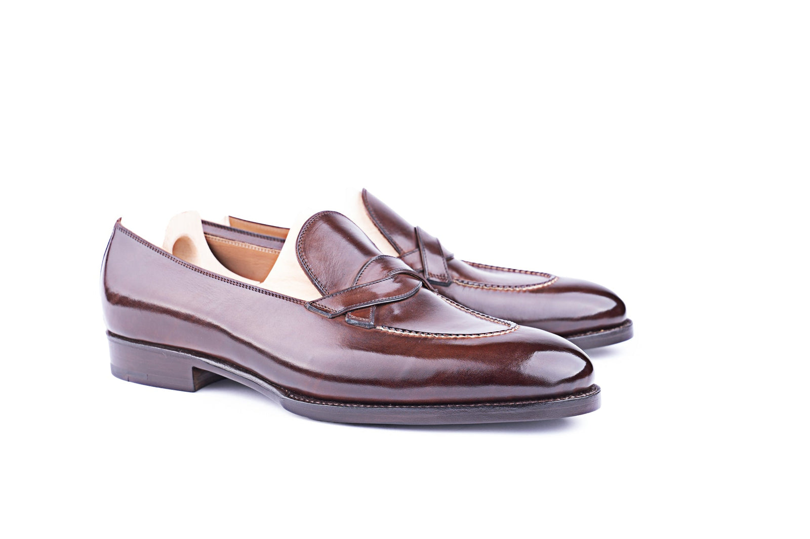 The Entwined Loafer In Mid Crust Calf Leather