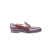 The Entwined Loafer In Mid Crust Calf Leather