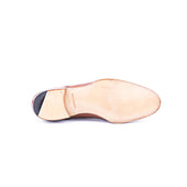 Oxford Straight Cap Toe With Double Machine Stitched Upper With Medallion