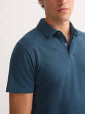 Men S Polo Shirt Ramsay Pique Cotton Lyocell