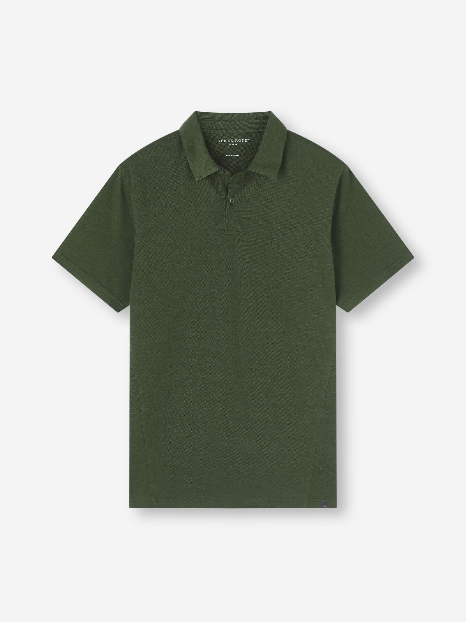 Men S Polo Shirt Ramsay Pique Cotton Lyocell Green