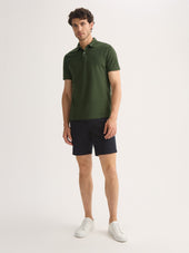 Men S Polo Shirt Ramsay Pique Cotton Lyocell Green