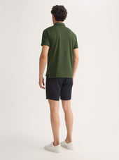 Men S Polo Shirt Ramsay Pique Cotton Lyocell Green