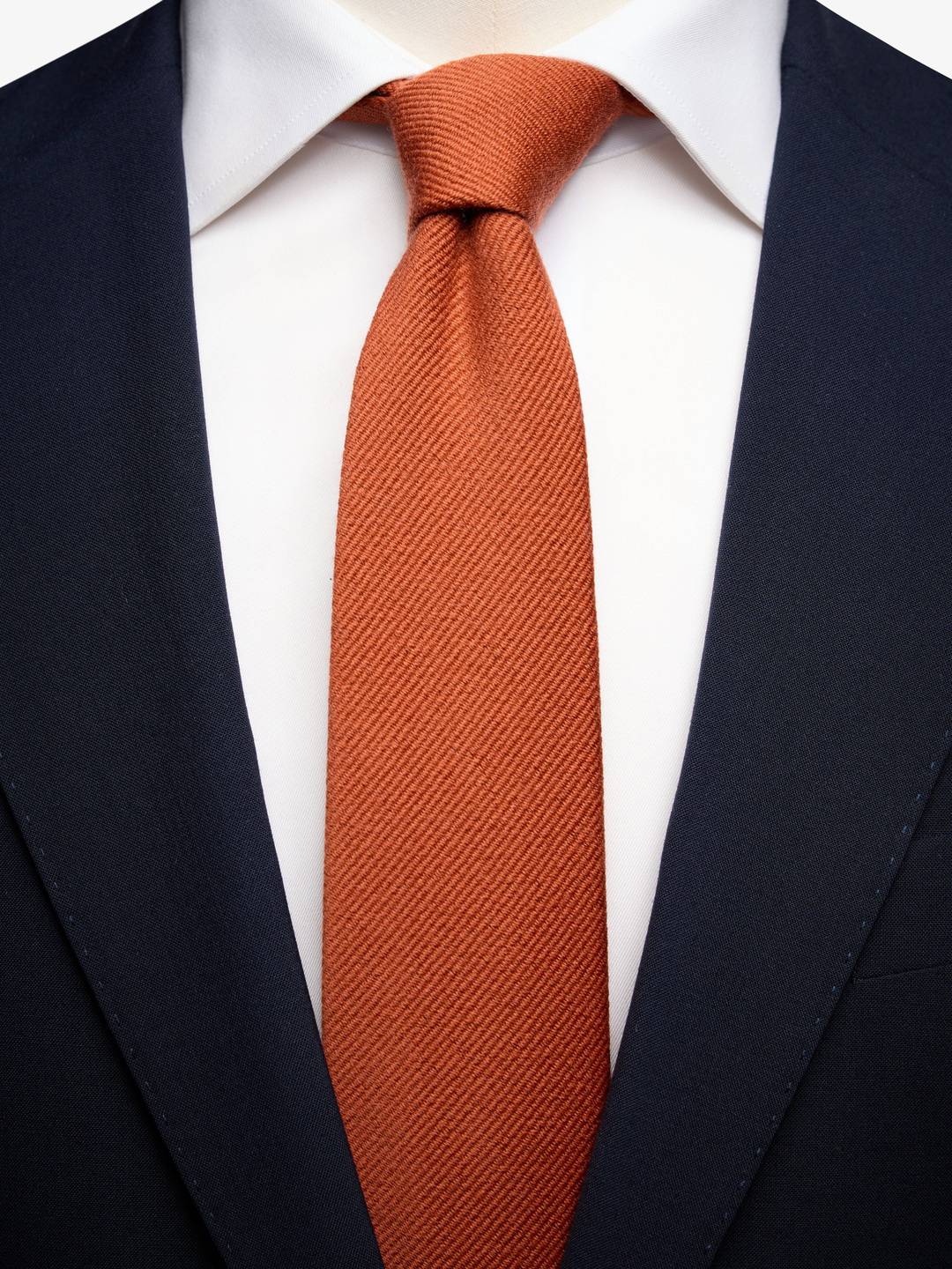 Orange Tie Wool