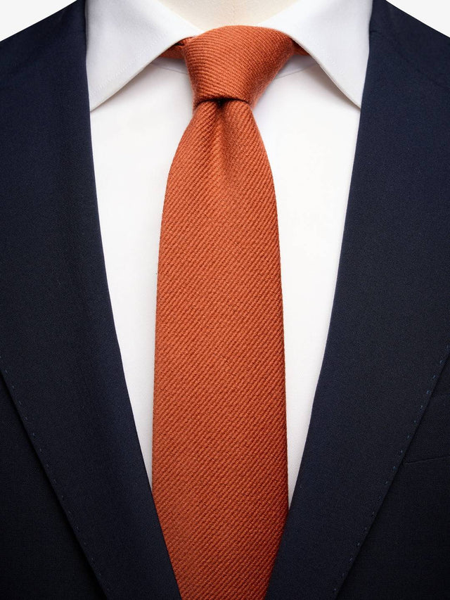 Orange Tie Wool