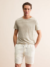 Men S T Shirt Jordan Linen Beige