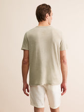 Men S T Shirt Jordan Linen Beige