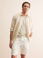 Men S T Shirt Jordan Linen Beige