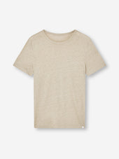 Men S T Shirt Jordan Linen Beige