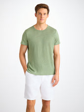 Men S T Shirt Jordan Linen Green