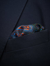 Pocket Square Wool Paisley