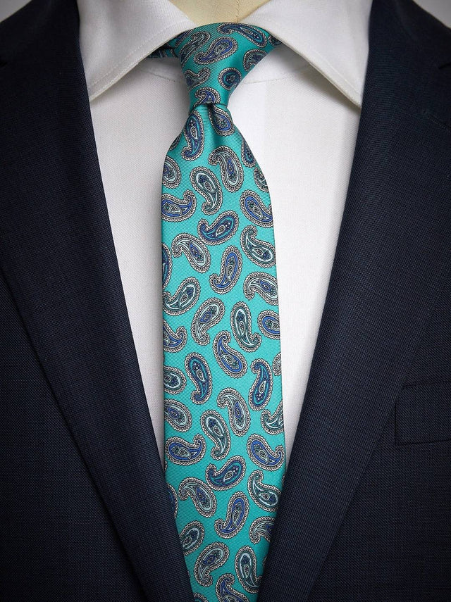 Turquoise Tie Paisley