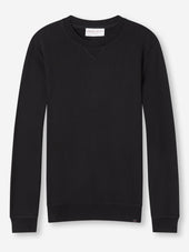 Men's Sweatshirt Quinn Cotton Modal Black