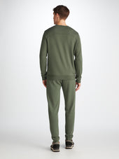 Men S Sweatshirt Quinn Cotton Modal Soft Green