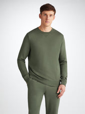 Men S Sweatshirt And Sweatpants Quinn Cotton Modal Soft Green