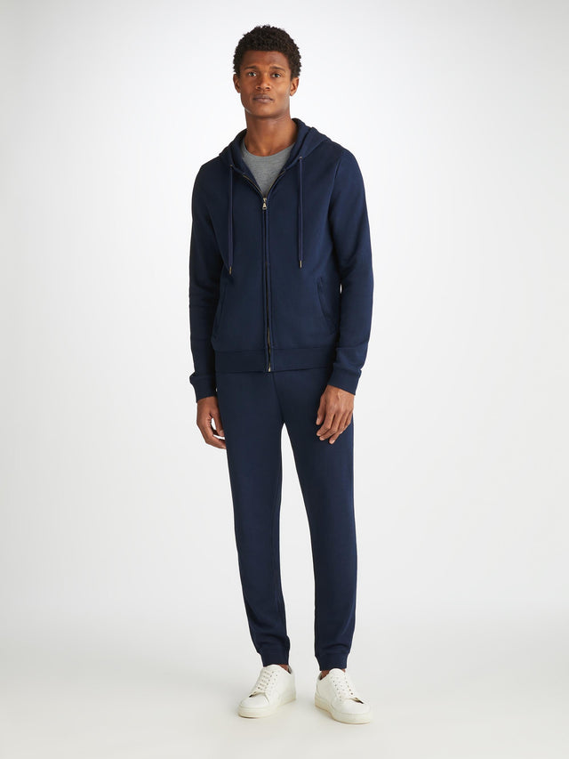 Men's Quinn Zip Up Hoodie and Sweatpants Navy Set