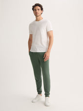 Men S Sweatpants Quinn Cotton Modal Soft Green