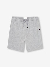 Men's Sweat Shorts Quinn Cotton Modal Silver
