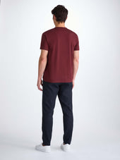 Men's T-Shirt Barny Pima Cotton Burgundy