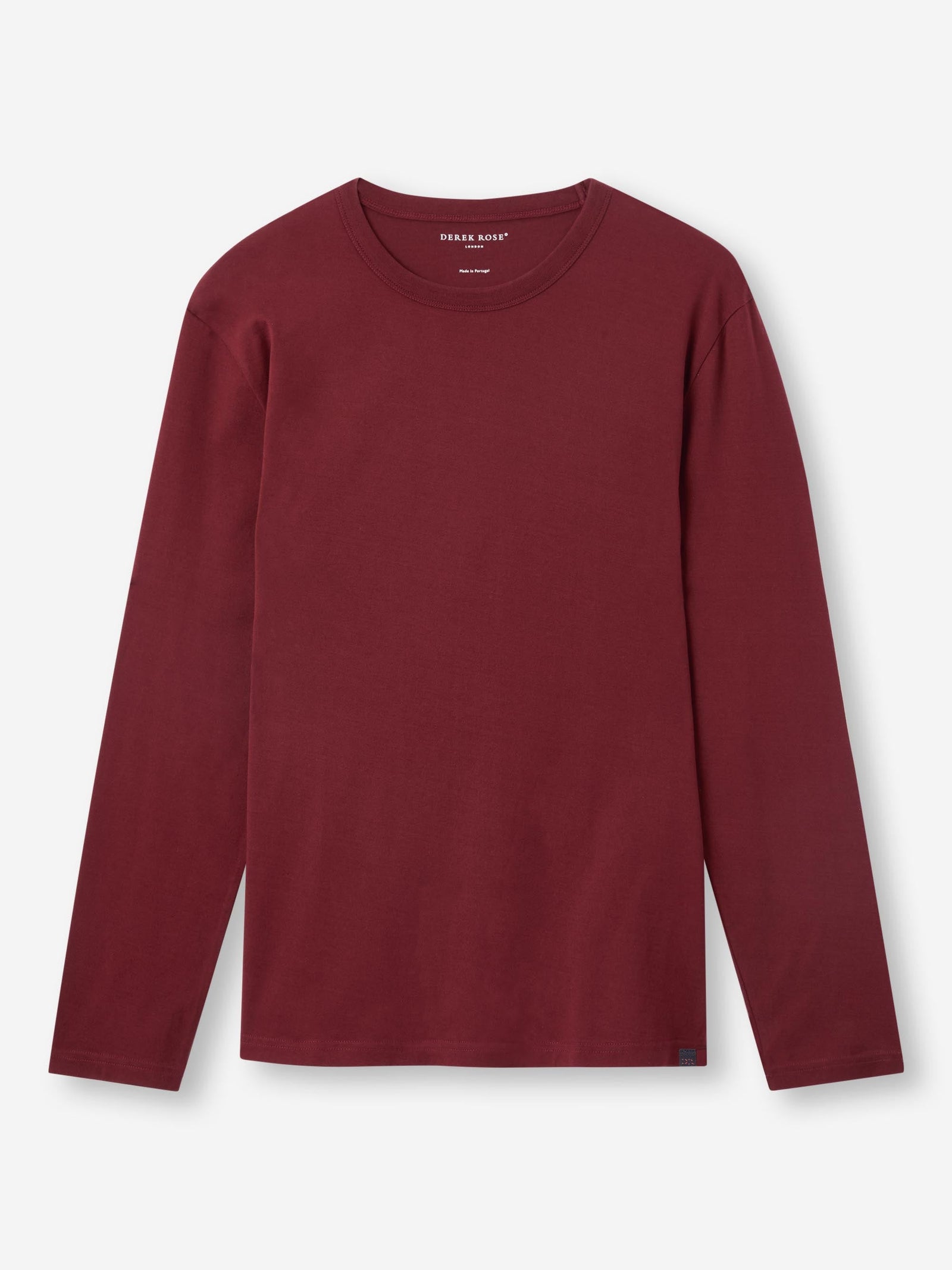 Men's Long Sleeve T-Shirt Barny Pima Cotton Burgundy
