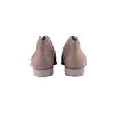 Chukka Boots In Military Green Janus Suede Leather On Crepe Sole