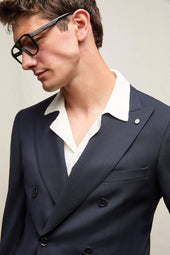 Abito PALOMA Drop 8 in lana blu notte