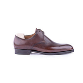 Two Eyelet Derby In Dark Brown Russian Calf Leather
