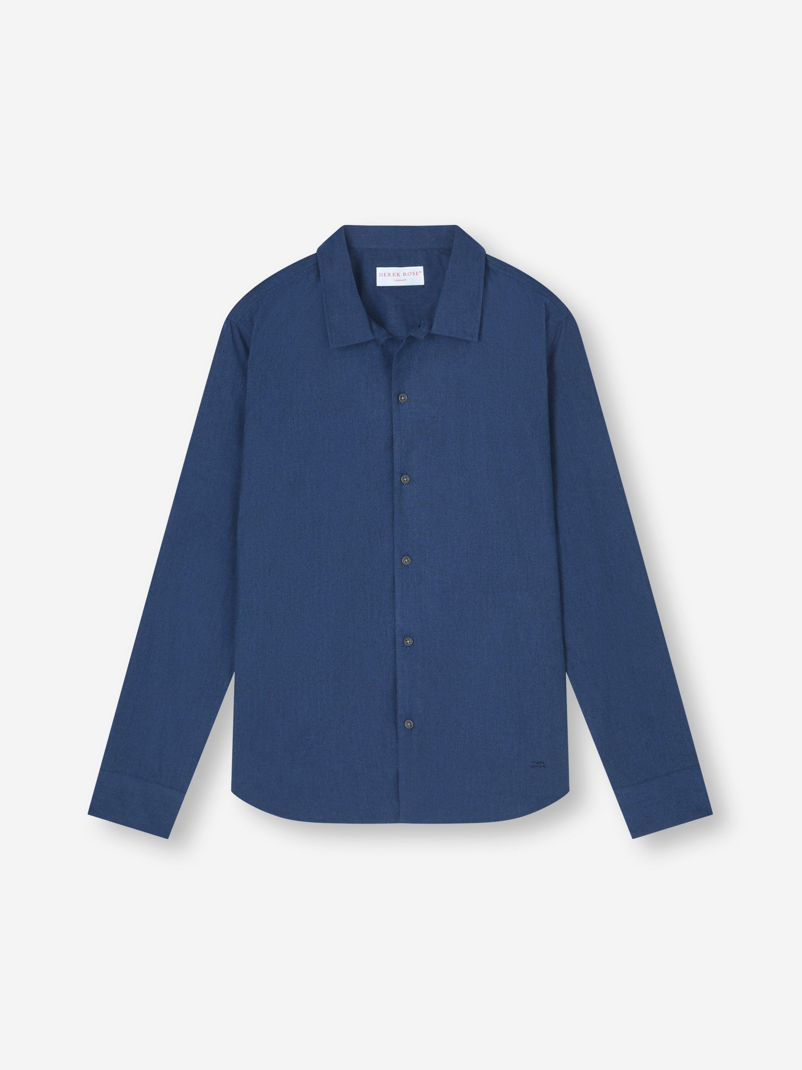 Men S Flannel Overshirt Balmoral Brushed Cotton Blue