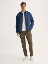 Men S Flannel Overshirt Balmoral Brushed Cotton Blue