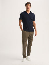 Men S Polo Shirt Orson Merino Wool Blue