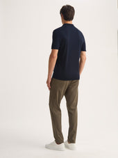 Men S Polo Shirt Orson Merino Wool Blue