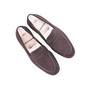Piccadilly Loafer In Dark Brown Suede Leather