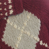 31g Argyle Lumber Cardigan 100 Aran