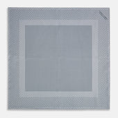 Grey Dot Silk Pocket Square