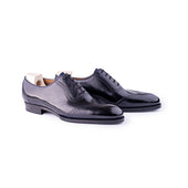 The Queens - Elegant Oxford in dark blue Crust calf leather