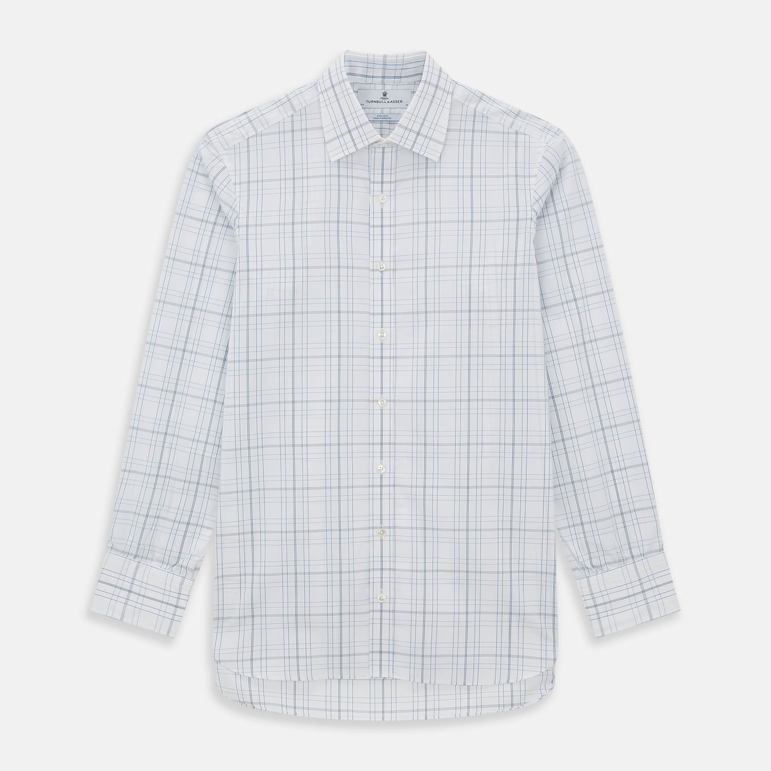 Blue and Grey Multi Check Mayfair Shirt