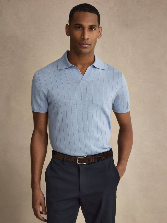 Light Blue Polo Shirt Slim Fit